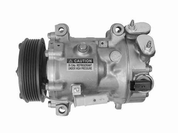 Compresseur De Climatisation Van Wezel 0900K282 - Qualité Premium, Poulie Ø 109mm, 6 Rainures