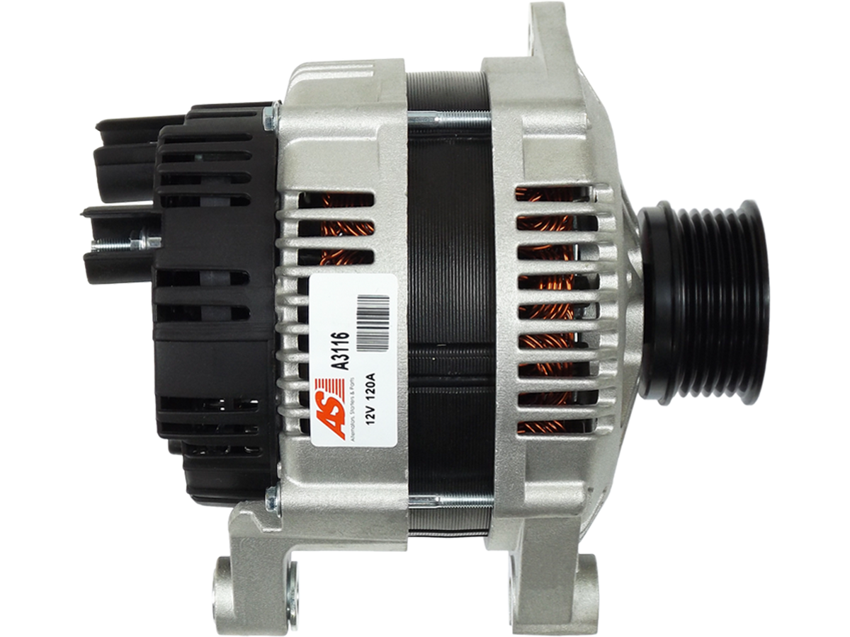 Alternateur 12V 120A Lucas LRA2212 A3116 pour Fiat Ducato 2.5 D et 2.8 TD/TDI, pièce automobile avec poulie multipiste, fourni par distripiecesautos66