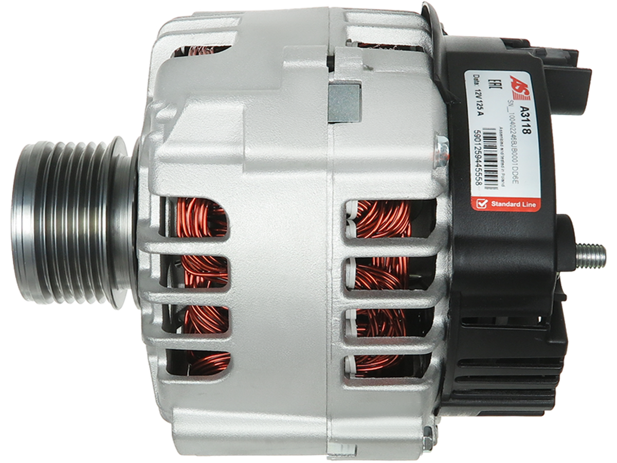 Alternateur Lucas LRA2974 12 V 125 A avec poulie AFP pour Renault, Dacia et Nissan 1.5 dCi, fourni par distripiecesautos66