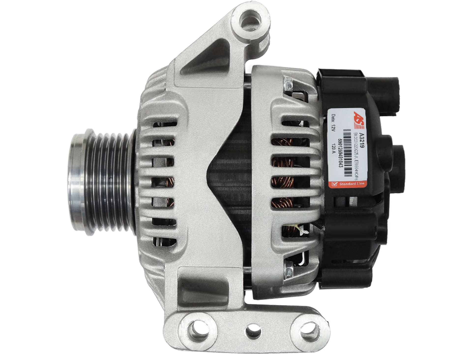 Alternateur Lucas LRA3301 12V 120A 6 gorges pour Fiat 1.3 Multijet, Peugeot et Opel, fourni par distripiecesautos66
