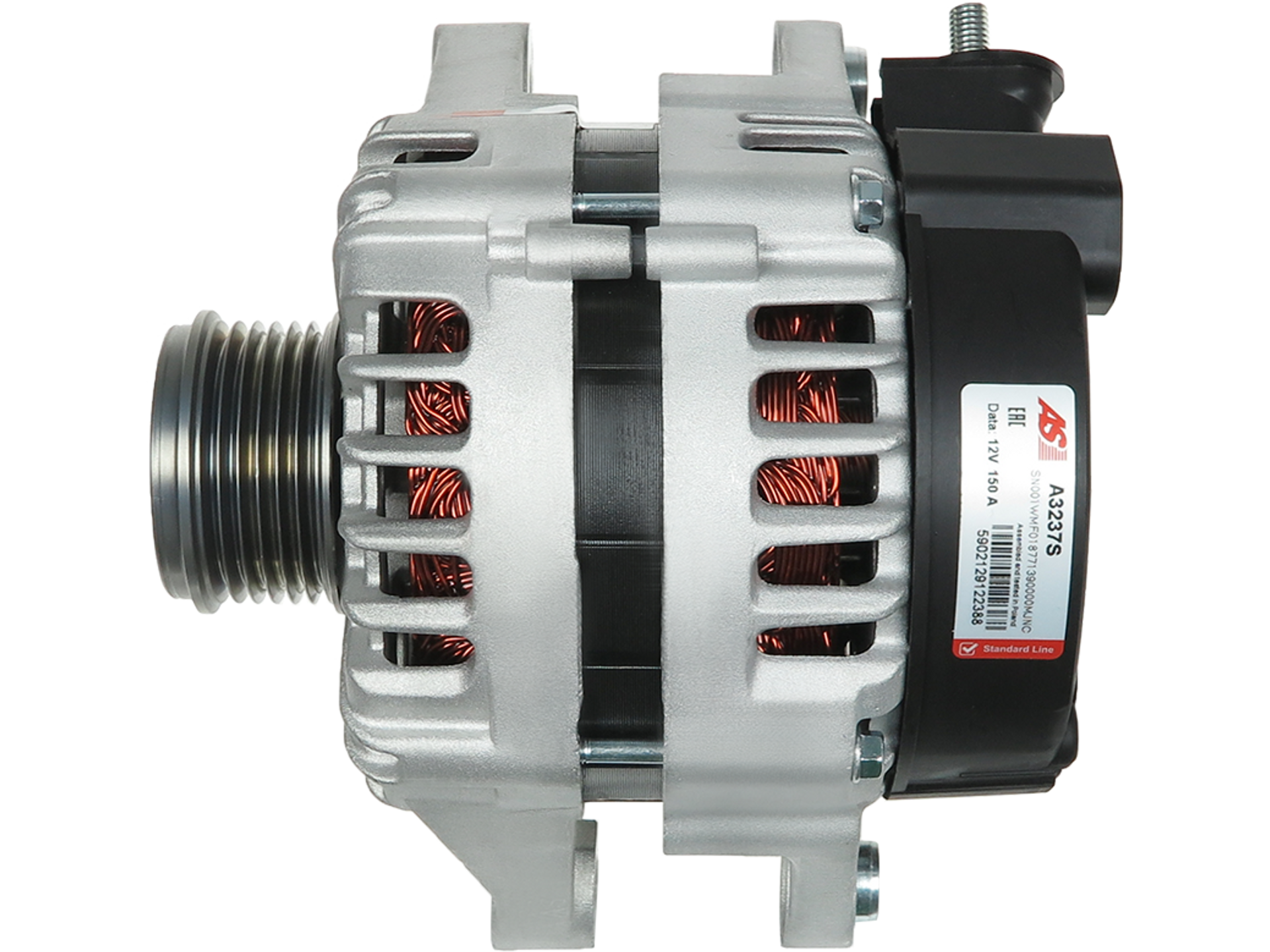 Alternateur Lucas LRA4303 12V 150A pour Hyundai ix35 et Kia Sportage III 2.0 CRDi, avec poulie et connecteur, vendu par distripiecesautos66