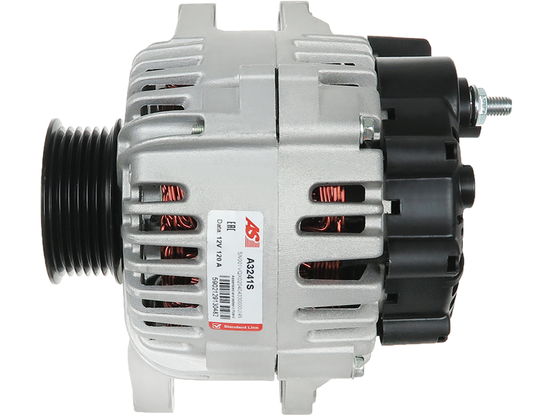 Alternateur Lucas LRA2063 12 V 120 A OE 37300-39405 pour Hyundai XG et Kia Opirus, vue du produit – distripiecesautos66