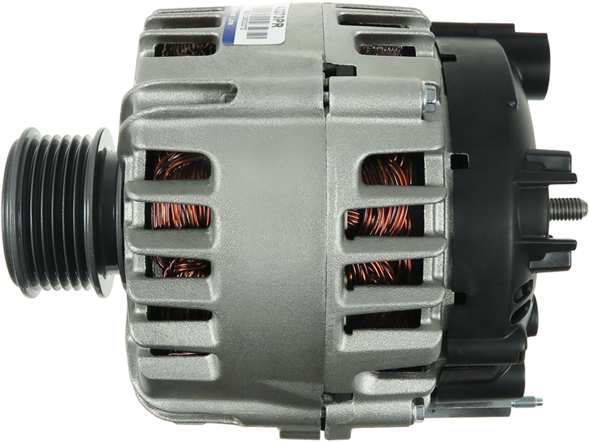 Vue d’un alternateur Lucas LRA3342 remanufacturé 12V 140A compatible Audi, VW, Seat et Skoda, proposé par distripiecesautos66 – Alternateur Audi Seat Skoda Volkswagen Perpignan pas cher