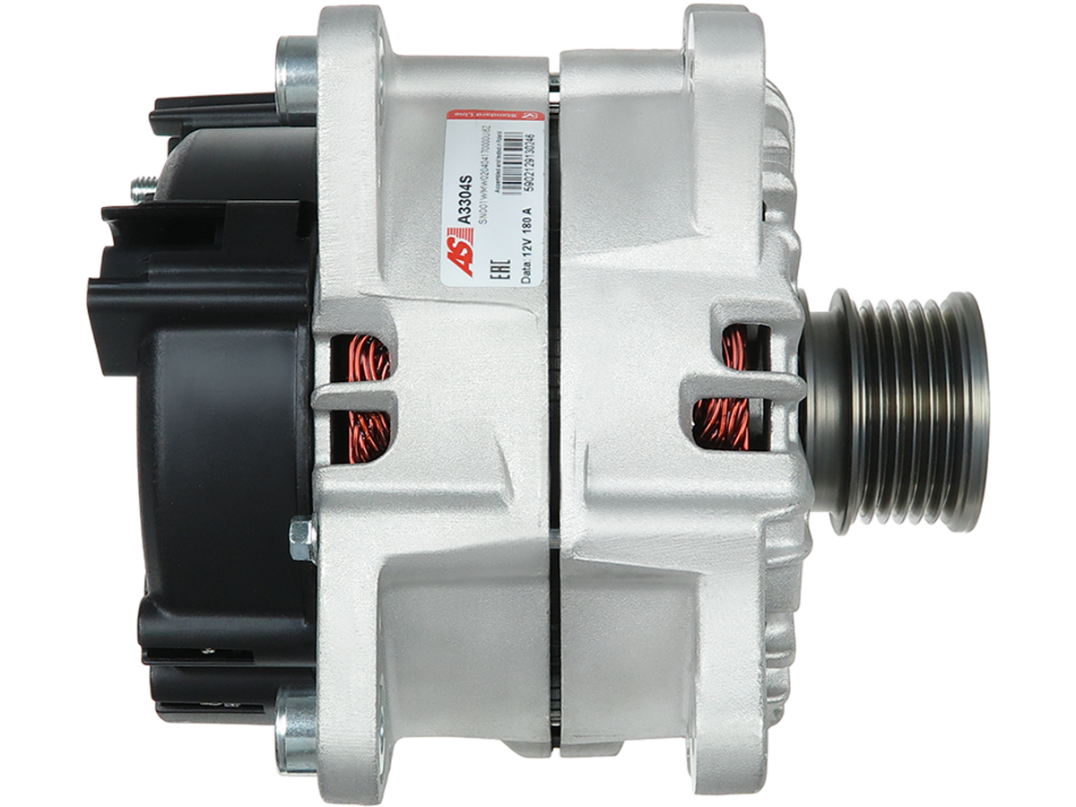 Alternateur Lucas LRA3396 12 V 180 A avec poulie AFP réf. A3304S pour Audi A4, A5, A6 et Q5 2.0 TDI, proposé par distripiecesautos66 — alternateur Audi pas cher à Perpignan dans les Pyrénées-Orientales
