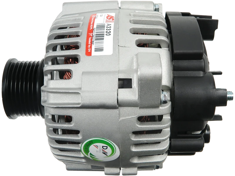 Alternateur RENAULT MEGANE II 2.0 Renault Sport - Qualité Origine, Tension 12V, Intensité 110A par distripiecesautos66, vue détaillée de l'alternateur avec étiquette de référence A3320.