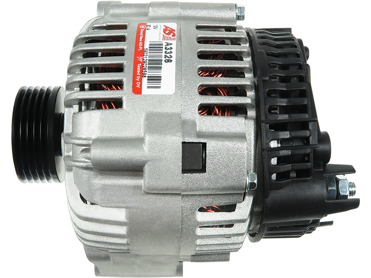 Alternateur Lucas LRB206 12V 80A compatible Citroën Peugeot 5 gorges, référence A3326, pour Peugeot, Citroën et Scania, proposé par distripiecesautos66 : alternateur Peugeot Citroen Scania pas cher Perpignan