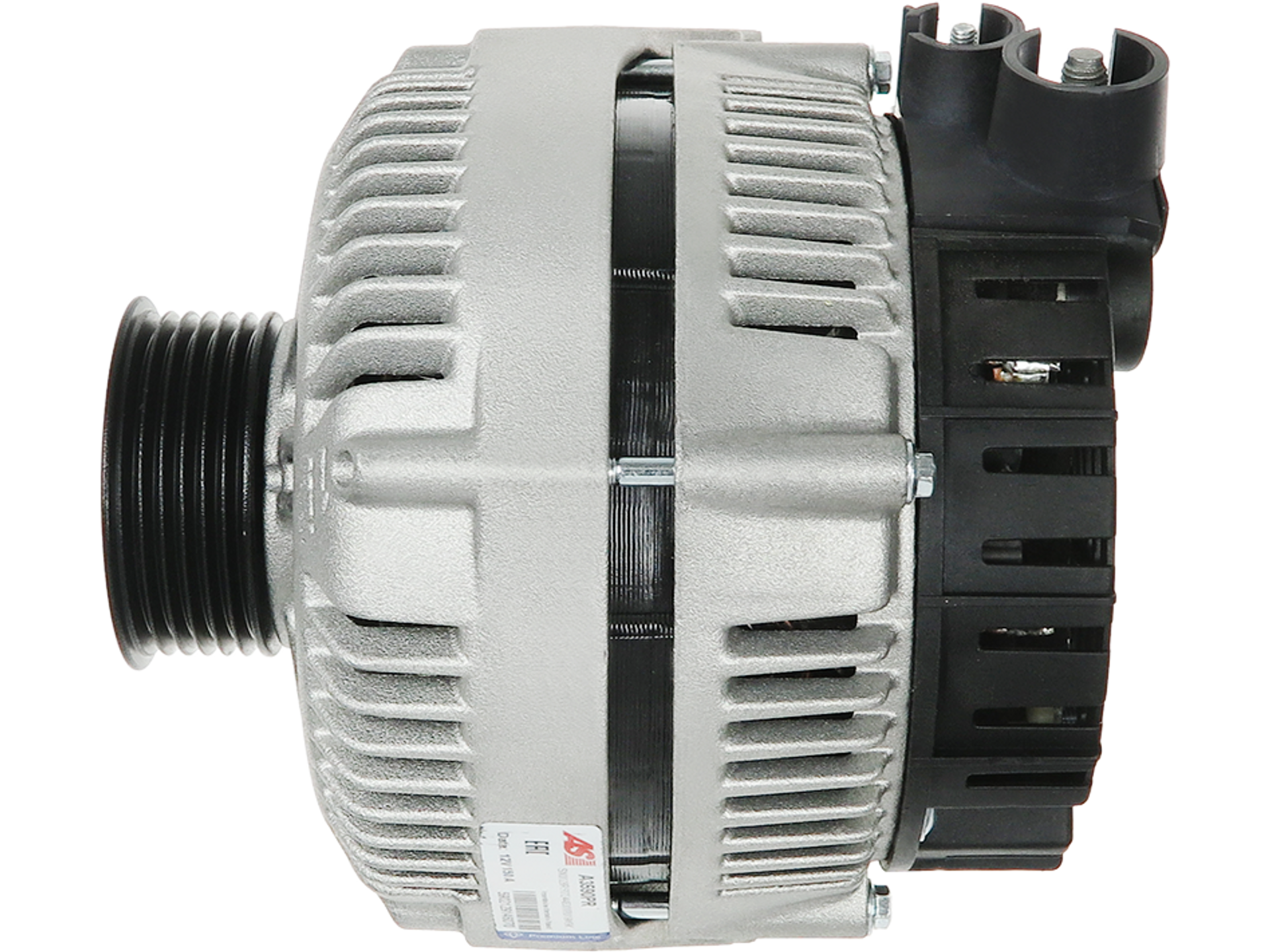 Alternateur Peugeot 406 1.9 D/TD 2.1 TD 12V 150A compatible Xantia, XM et 605, vue de côté avec poulie multipiste – distripiecesautos66