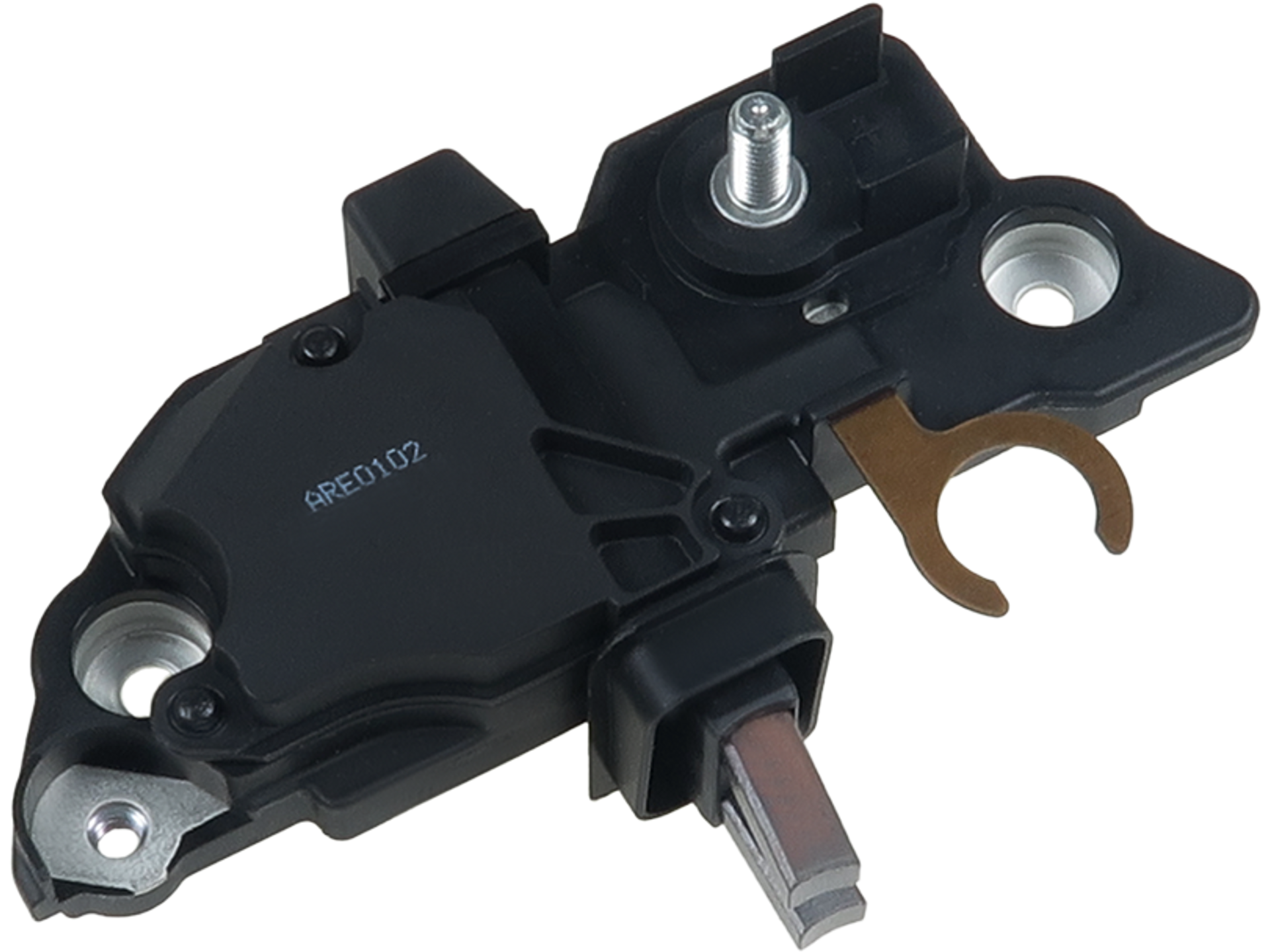 Régulateur d’alternateur Bosch 0124625068 12 V – Compatible Bosch et Mercedes, pièce automobile noire avec connecteur et bornes, vendu par distripiecesautos66