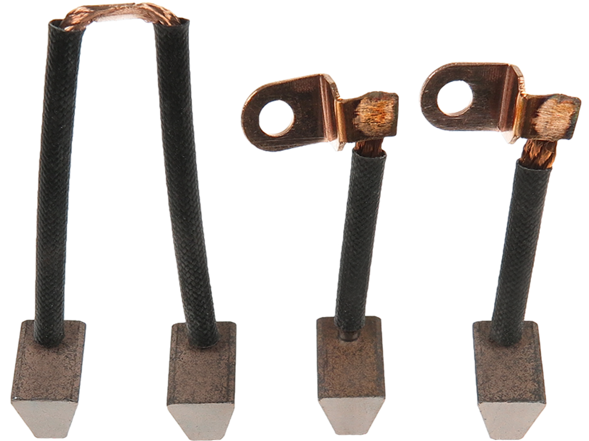 Jeu de balais charbons pour démarreur Valeo D9R237 12 V – Réf. PSX129, 10,3 x 15,5 mm, présenté en quatre pièces par distripiecesautos66