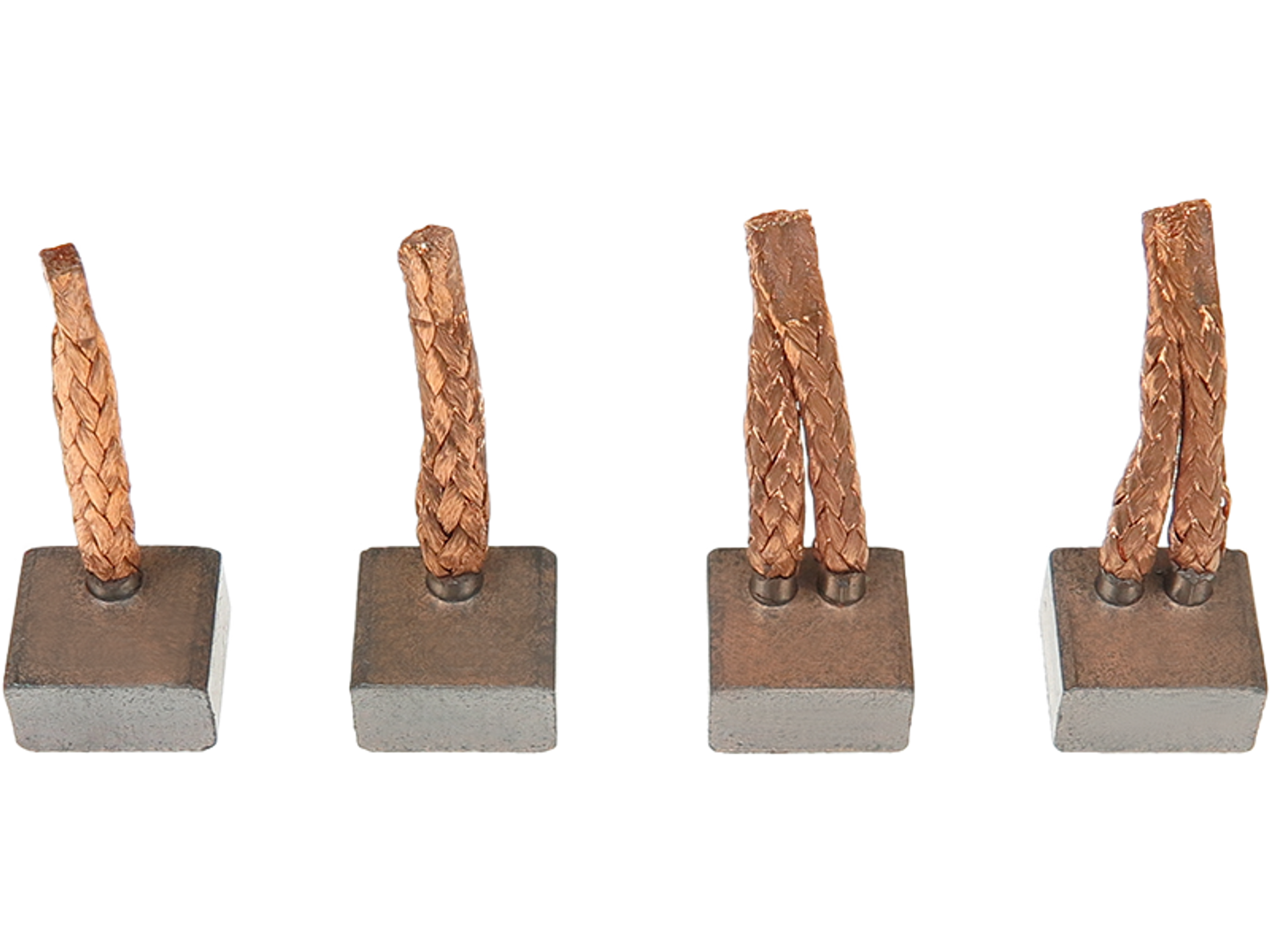 Balais de charbons pour démarreur Valeo 12 V TS18ER21, référence PSX160-164, pièce de rechange présentée en quatre éléments par distripiecesautos66