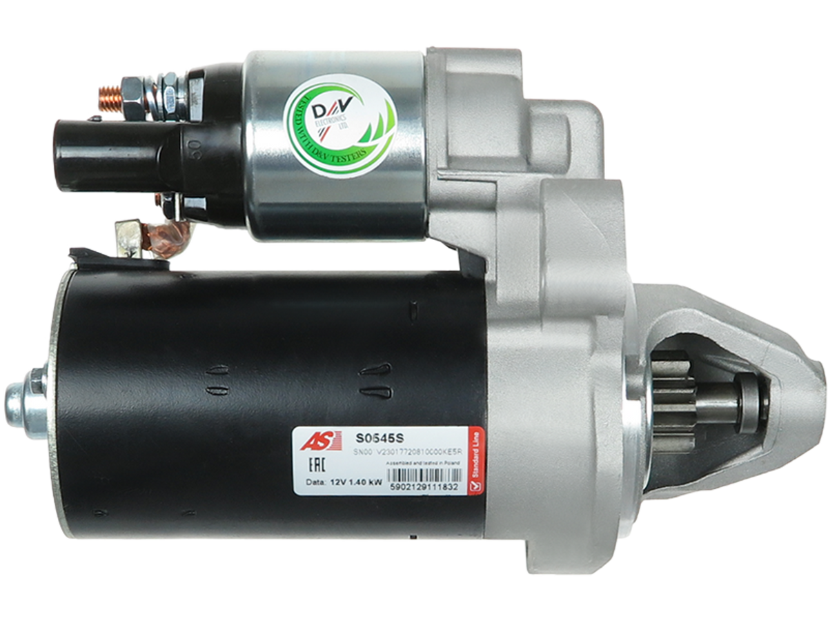 Démarreur automobile Lucas LRS2461 | Tesla TT16816 | Hoffer H5010468, démarreur 12 V 1,40 kW à 9 dents, fourni par distripiecesautos66