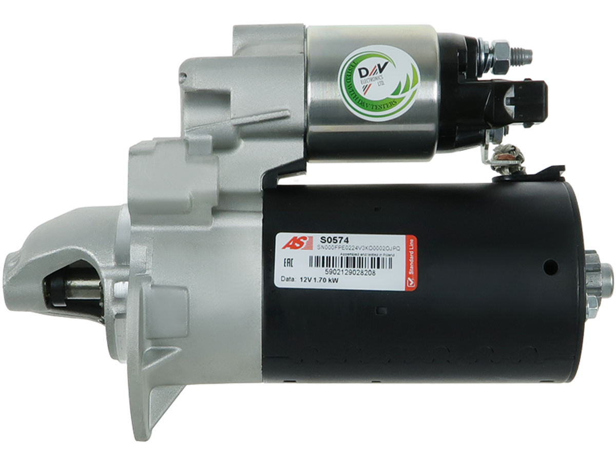 Démarreur automobile Lucas LRS3904 | Wai 210.551.113.460 | Herth+Buss 42023930, moteur de démarrage 12 V 1,70 kW à 11 dents, vendu par distripiecesautos66