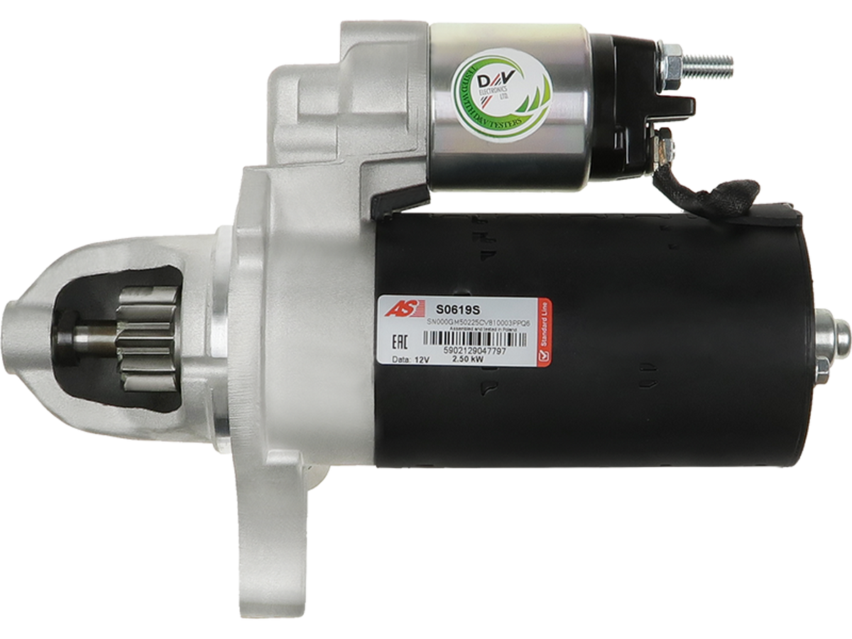 Démarreur Lucas LRS2622 Wai S143.822 Sidat S12BH0396A2 Sando 6010528.1, pièce automobile neuve vendue par distripiecesautos66, vue détaillée du démarreur 12 V 2,5 kW à 10 dents, avec Prix discount qualité Origine garantie 2 ans livraison France Allemagne Pays Bas Belgique Luxembourg Espagne Pologne Portugal Italie