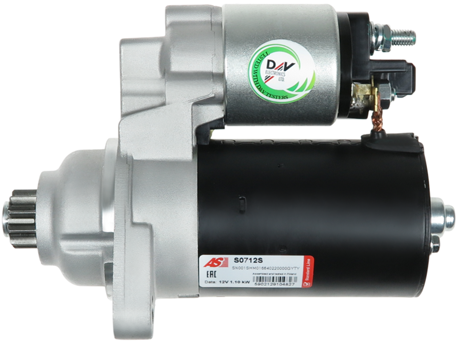 Démarreur pour VW Polo IV 2.0 Flex de distripiecesautos66, puissance de 1.10 kW, référence OE 0001121018, design moderne et compact.