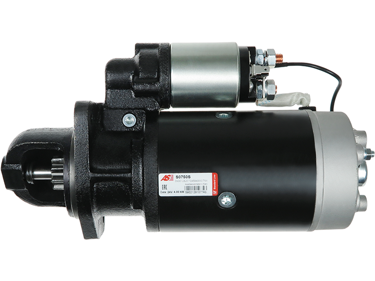 Démarreur Mahle MS71 24 V 4 kW 9 dents – Réf. S0750S, compatible Iveco, MAN et Mercedes-Benz, présenté par distripiecesautos66 avec prix discount, qualité origine et garantie 2 ans.