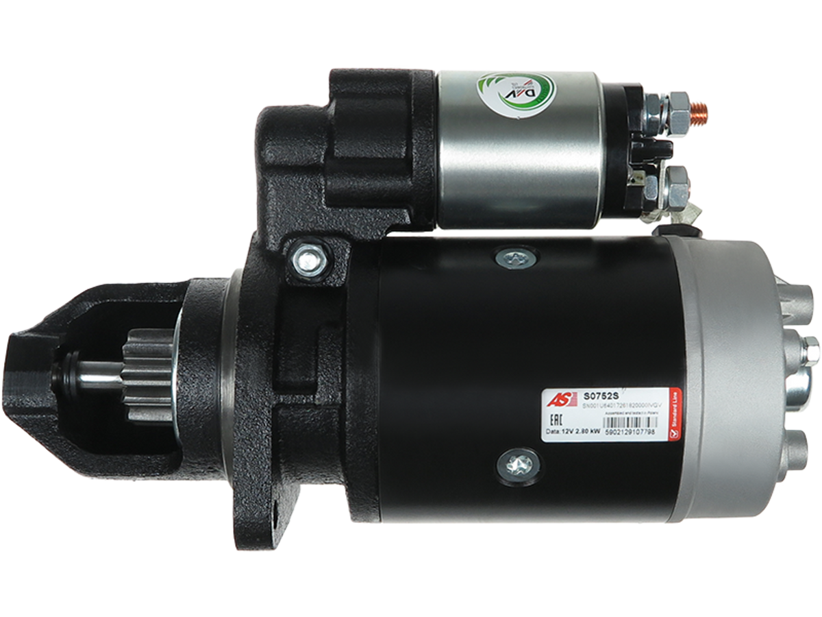 Démarreur Lucas LRS240 12 V 2,80 kW 10 dents pour tracteurs Case IH International, vue produit, proposé par distripiecesautos66 — Prix discount, qualité d’origine, garantie 2 ans.
