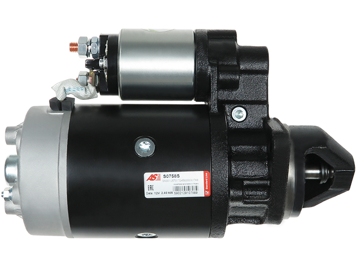 Démarreur Lucas LRS569 12 V 2,40 kW, 9 dents pour Atlas AR40 et New Holland L451, vendu par distripiecesautos66 – Prix discount, qualité Origine, garantie 2 ans