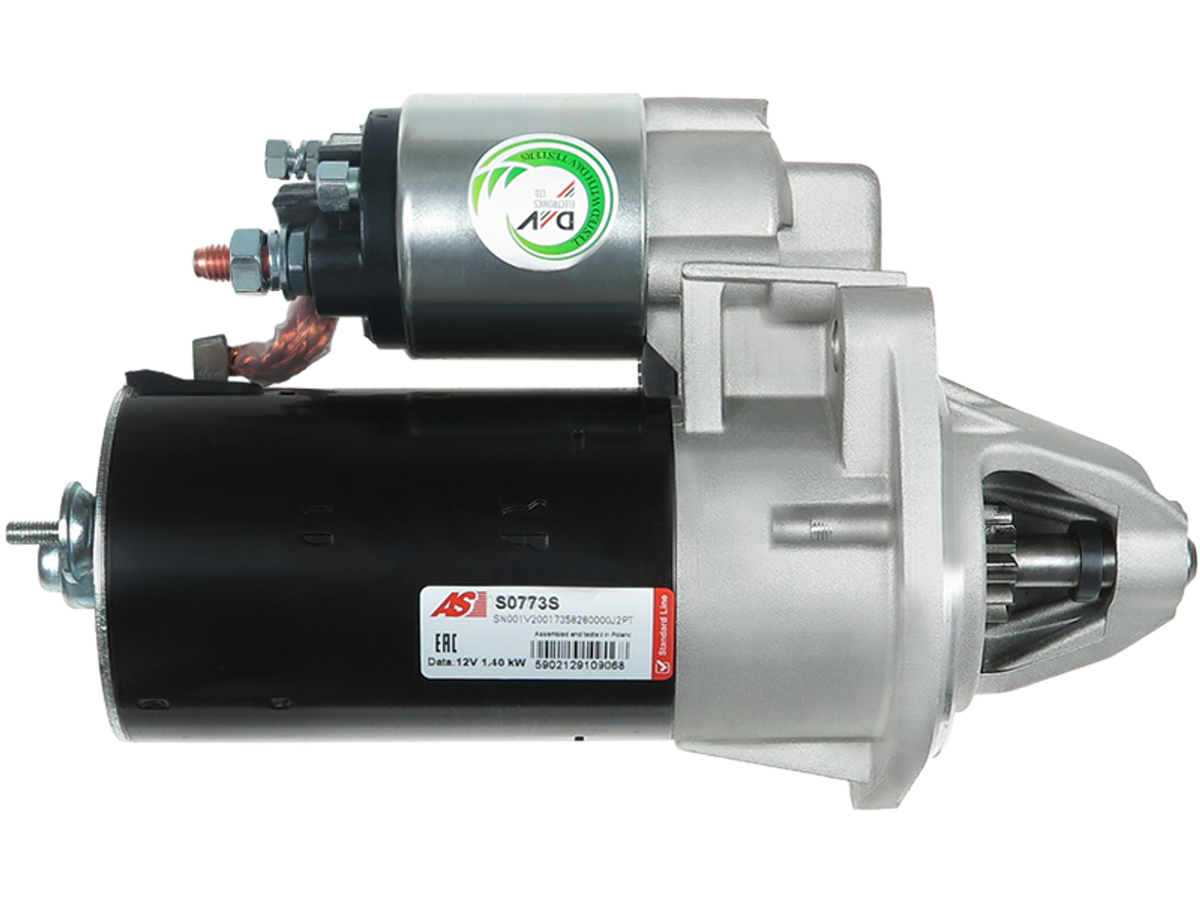 Démarreur 12V 1,40 kW 9 dents pour Porsche 924 et 944, Lucas LRS1774 S0773S, présenté par distripiecesautos66, Prix discount qualité Origine garantie 2 ans
