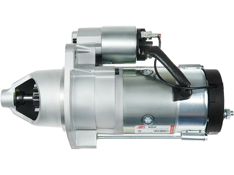 Démarreur Volvo Penta 2.0 MD22L - Tension 12V, Puissance 3.1kW, compatible avec plusieurs références, fourni par distripiecesautos66. Représentation du démarreur avec design moderne et finitions en métal.