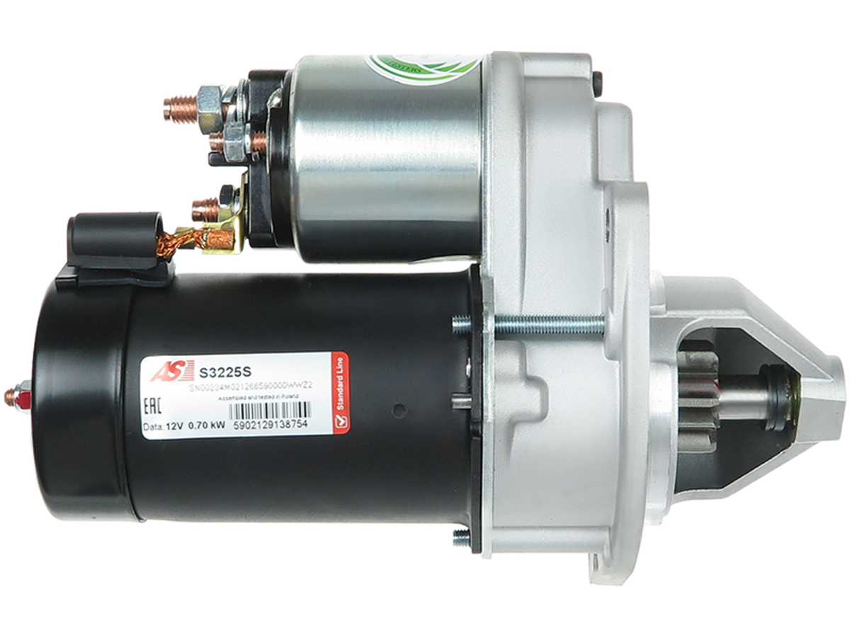 Démarreur Magneti-Marelli 943251072 Iskra/Letrika ZB412/16/9, démarreur 12 V 0,70 kW à 9 dents, fourni par distripiecesautos66