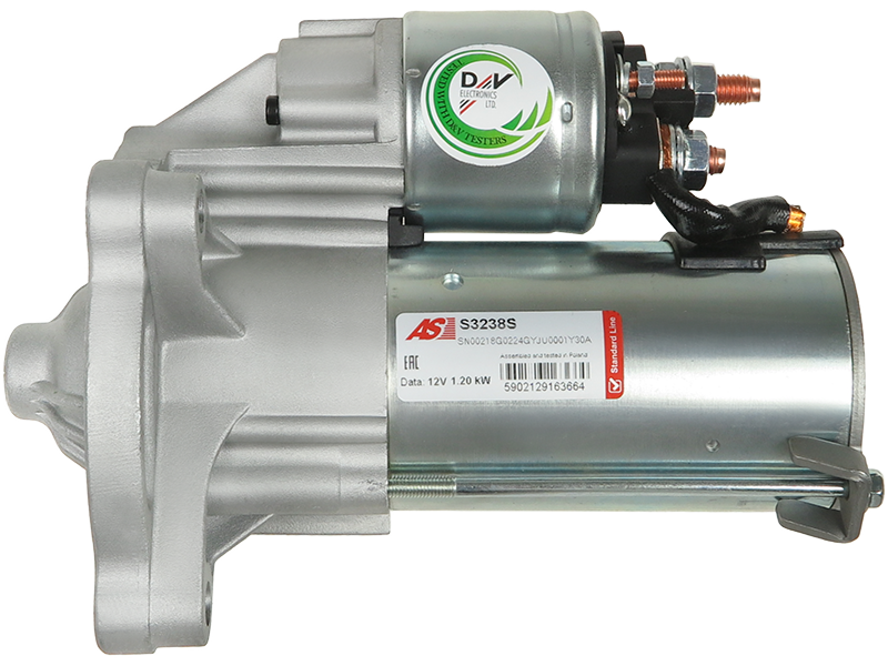 Démarreur PEUGEOT 308 II SW 1.6 VTi, référence S3238S, tension 12V, 1.20 kW Premium, proposé par distripiecesautos66.