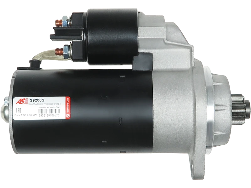 Démarreur Lucas LRS2371 de la marque distripiecesautos66, modèle S9200S, affichant une tension de 12V et une puissance de 2.00kW, conçu pour un démarrage efficace des moteurs.