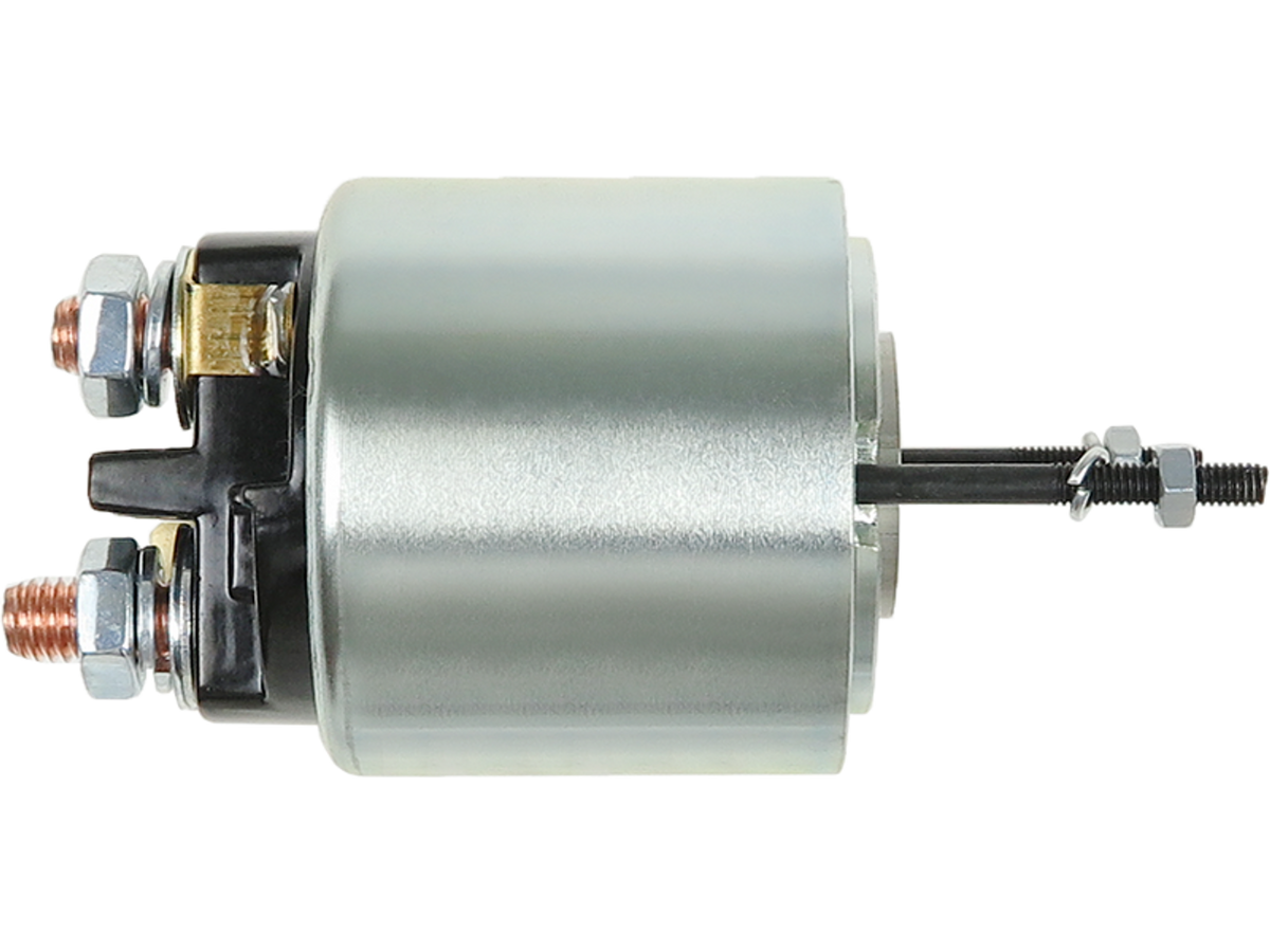 Solénoïde de démarreur 12 V Volvo 5002699, compatible Valeo – Réf. SS3002, pièce automobile argentée présentée de profil, par distripiecesautos66