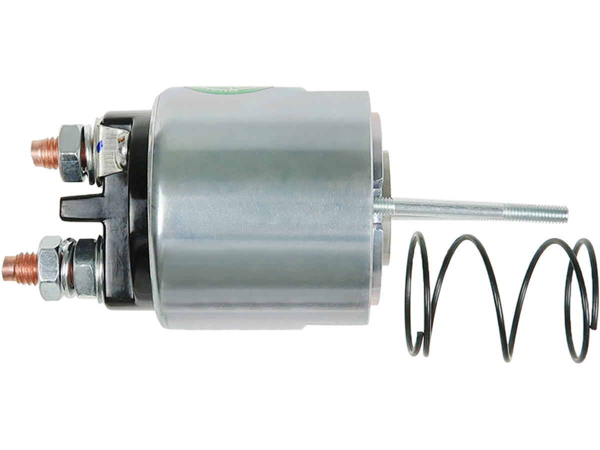Solénoïde démarreur Valeo D9E95 12 V Réf. SS3009 compatible D9E81 à D9E300, vue du composant avec bornes électriques et ressort, vendu par distripiecesautos66