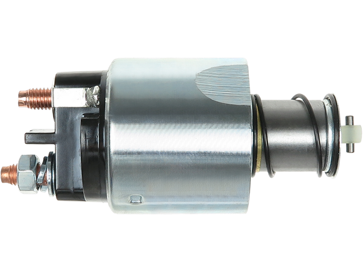 Solénoïde de démarreur Valeo D8R49 12 V – Réf. SS3030 compatible D7R49, pièce automobile métallique présentée de profil, vendu par distripiecesautos66