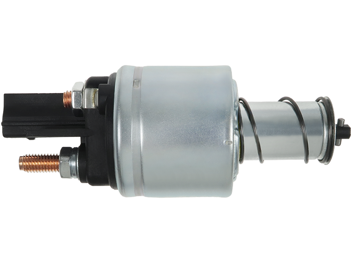 Solénoïde De Démarreur Valeo 12 V TS22E45 TS12ER25 Réf. SS3034 M8x1,25, vue latérale du solénoïde de démarreur automobile, vendu par distripiecesautos66