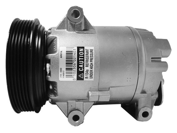 distripiecesautos66 | Compresseur Climatisation Van Wezel 4300K103 GM DELPHI 10-0403 R134a (6 rainures) — compresseur de climatisation haute résistance, vue produit