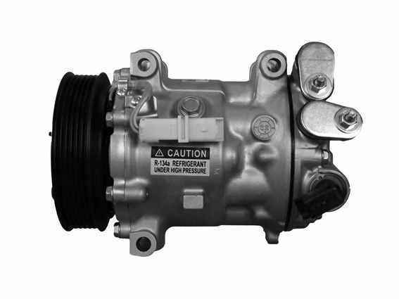 Compresseur Climatisation PEUGEOT 407 2.0 Bioflex SD7C16 - 6 Rainures, Huile PAG 46, Réfrigérant R 134a