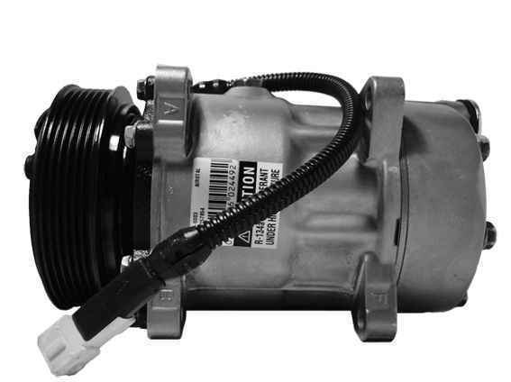Compresseur de climatisation LUCAS ACP131 par distripiecesautos66, modèle compatible CITROËN/PEUGEOT, avec un poids net de 7 kg et un diamètre de poulie de 119 mm.