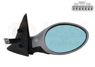 Rétroviseur Électrique Droite Teinté Bleu pour Alfa Romeo 156, Compatible dès 1997 - 2005