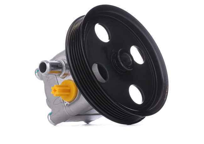 Pompe de Direction Assistée NTY SPW-VV-004 de distripiecesautos66, qualité premium avec une pression de 110 bar, image du produit avec poulie de courroie.