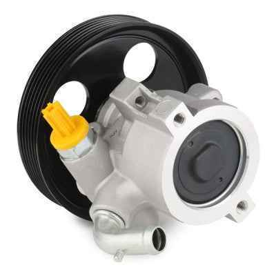 Pompe de direction assistée pour CITROËN Xsara 1.8 D, 1.9 D, 1.9 SD, 1.9 TD - Référence 10SKV025, vendue par distripiecesautos66. Cette image montre la pompe avec une poulie noire.